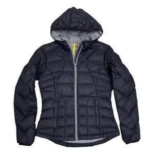 LOLE Down & Feather Fill Winter Puffer Parka Light Jacket Coat Womens Small
